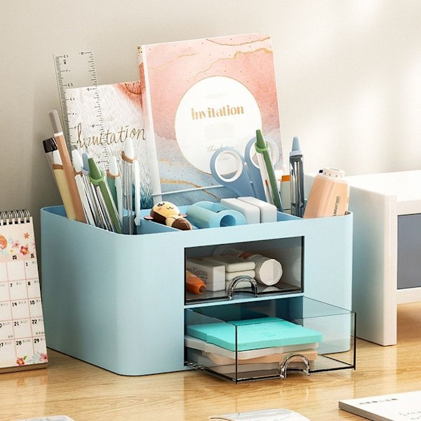Stationery Opbevaringsboks Desktop Opbevaringskasse HVID white