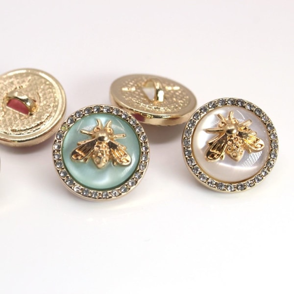 10 kpl tekojalokivi napit Pearl hiusneulat SININEN 25MM Blue 25mm