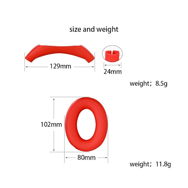 1 par ørepuder silikone HVID 1 PAR ØREPÆDER 1 PAR ØREPÆDER white 1Pair Earpads-1Pair Earpads