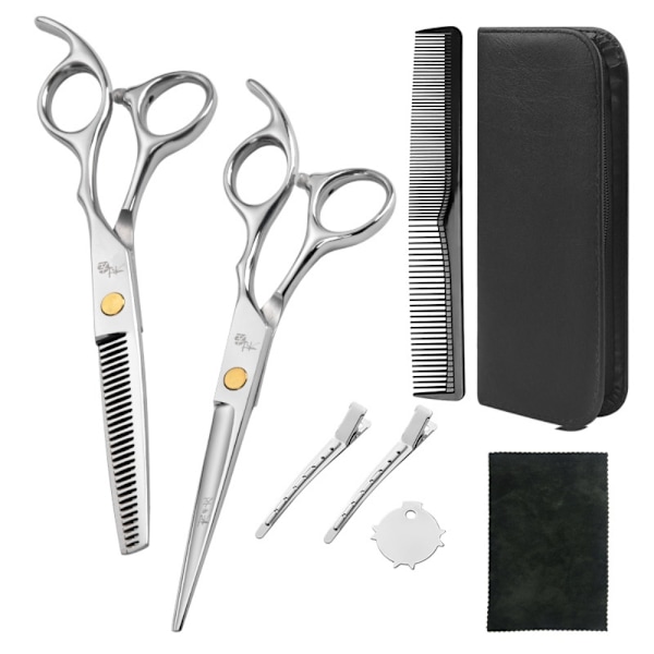 Hårklippningssax Hårklippningssax SILVER 8ST 8ST silver 8PCS-8PCS