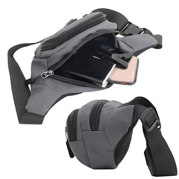 Utomhus midjeväska midjeväska SVART black