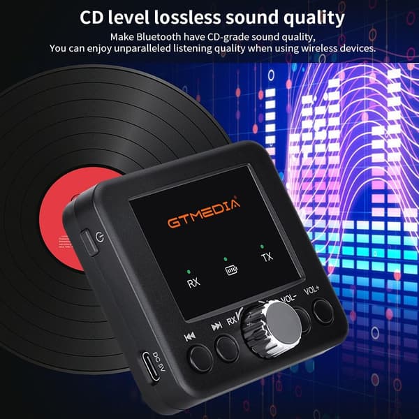 Bluetooth Audio Adapter GTMEDIA RT05 Modtager Sender