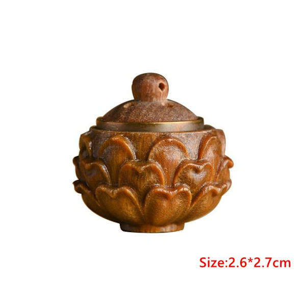 Medicin Pilleæske Mini Sandelwood Rescue Pill Case STIL 1 Style 1