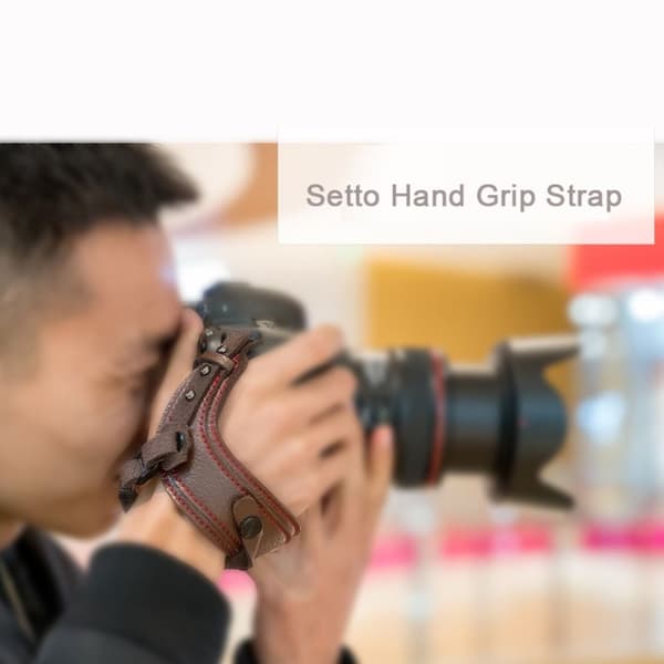 Kamera Handledsrem Handgreppsbälte BRUNT brown