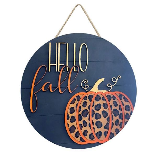 Tervetuloa syksyn ovikyltti Pumpkin kyltti DESIGN 2 DESIGN 2 Design 2