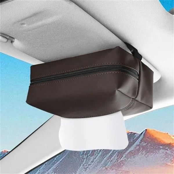 Car Tissue Box Papir Servietetui SORT black