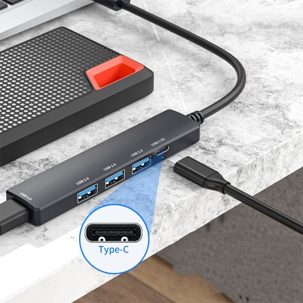 USB 3.0 HUB PD Charging Type-C Snabbladdning