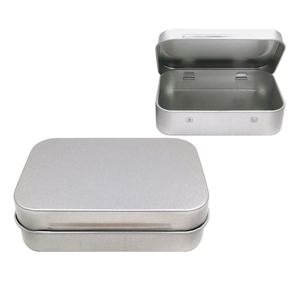 2kpl Flip Iron Box Small Box SILVER silver