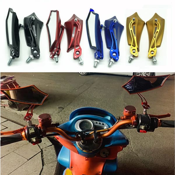 2stk Bakspejl Spejl Spoiler SORT black