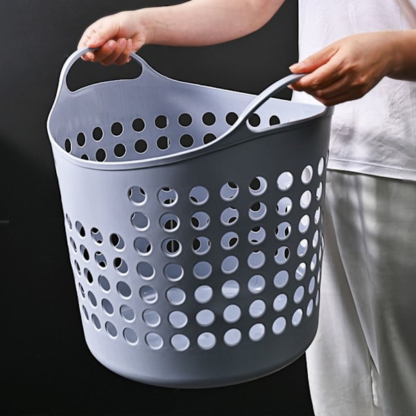 Pyykkikori Taitettava kylpyhuoneen pyykkikori GREY L grey L