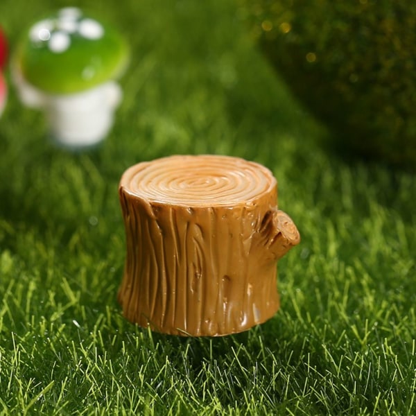 6 stk Træstub Ornament Mos Micro Landscape 2 2 2