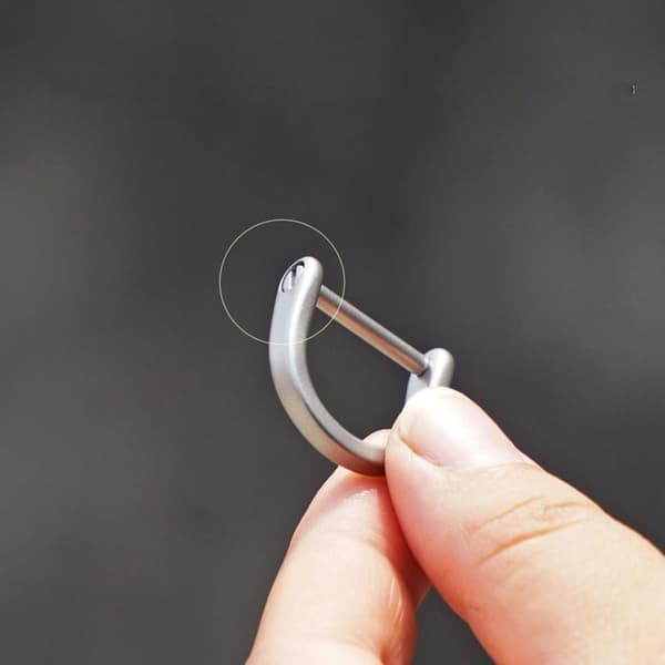 Spenner Karabin BLÅ 13MM Blue 13mm