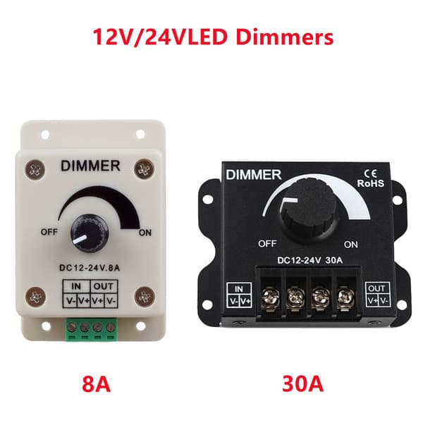 Spänningsregulator Ljusstyrka Driver DC PLAST 8A PLAST 8A Plastic 8A