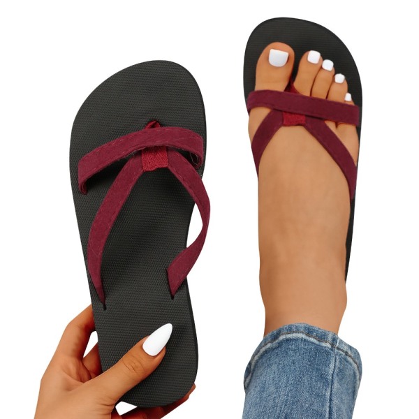 Modetofflor Platta flip-flops SVART-38 SVART-38 Black-38