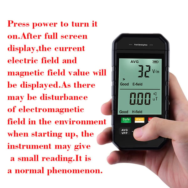 EMF Meter EMF Reader Strålingsdetektor Meter