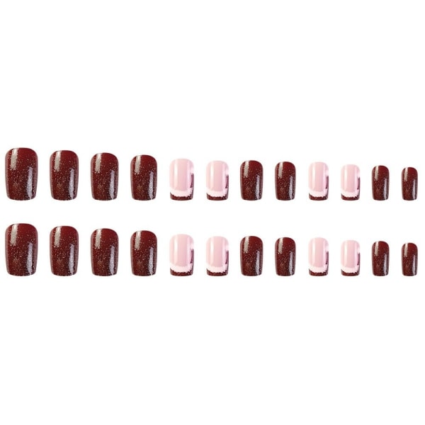 Christmas French Fake Nails False Nail 2 2 2