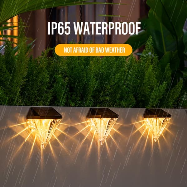 2stk Solar Light Vegg Lights Solar LED Light