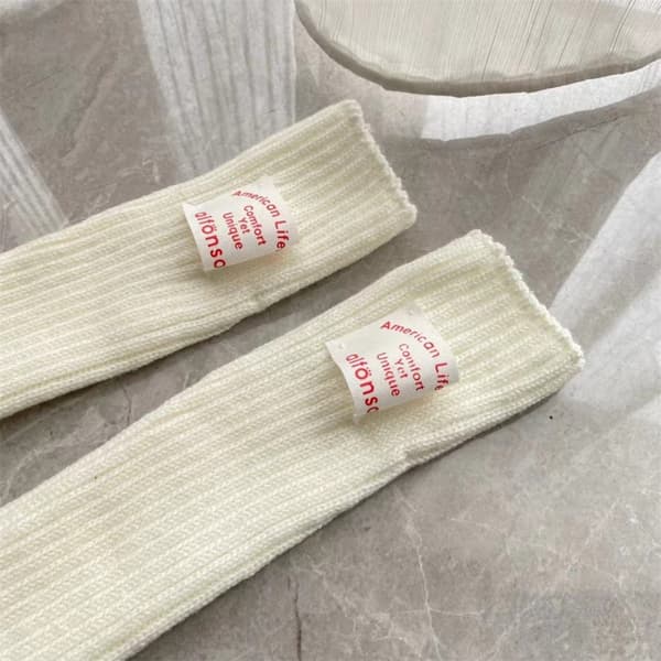 Benvarmere Ærmer Uld Lårstrømper RØD red