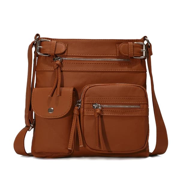Multifunksjonelle skuldervesker Kvinner Diagonale vesker BRUN Brown