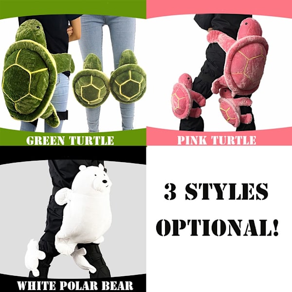 3 st/förpackning Söt sköldpadda Polar Bear Roller Höftskyddskudde