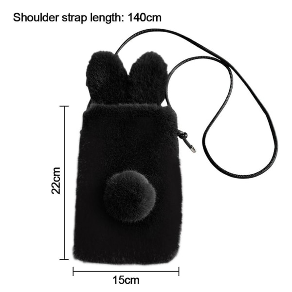 Telefon Crossbody Tasker Skuldertaske SORT black