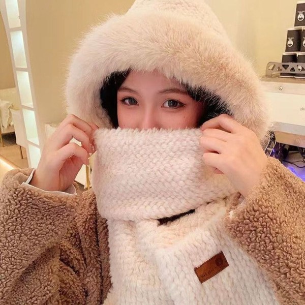 Halsdukshandskar Set Bear Ear Hat STYLE 4 STYLE 4 Style 4