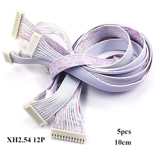 5 Stk Dobbelthovedet Kabelstik Kabel 10CM12P 12P 10cm12P