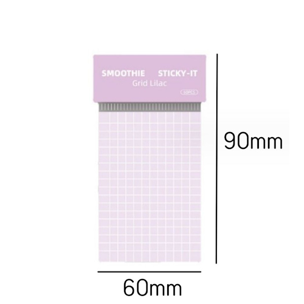 Selvklæbende Memo Pad Cute Graph Paper Sticky Notes
