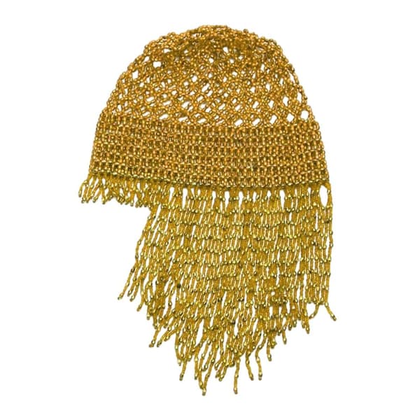 Magedanslue Beaded Hode Cap GULL GULL Gold