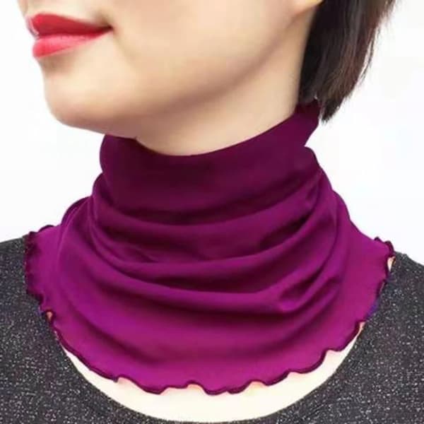 Sidenscarf False Collar LILA LILA purple