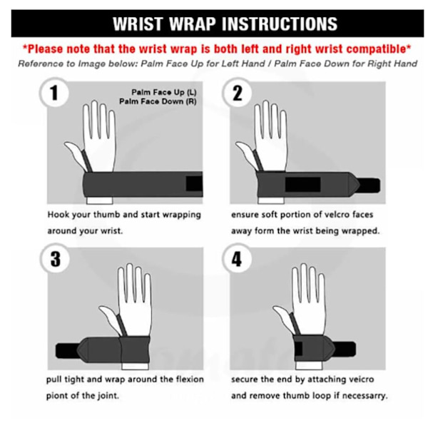 Wrist Wrap Wrist Brace FARVE MIXING INGEN STRIBE INGEN STRIBE COLOR MIXING No stripe-No stripe