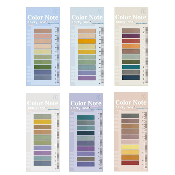 3-pack Sticky Notes Memo Pad Tabs 6 6 6