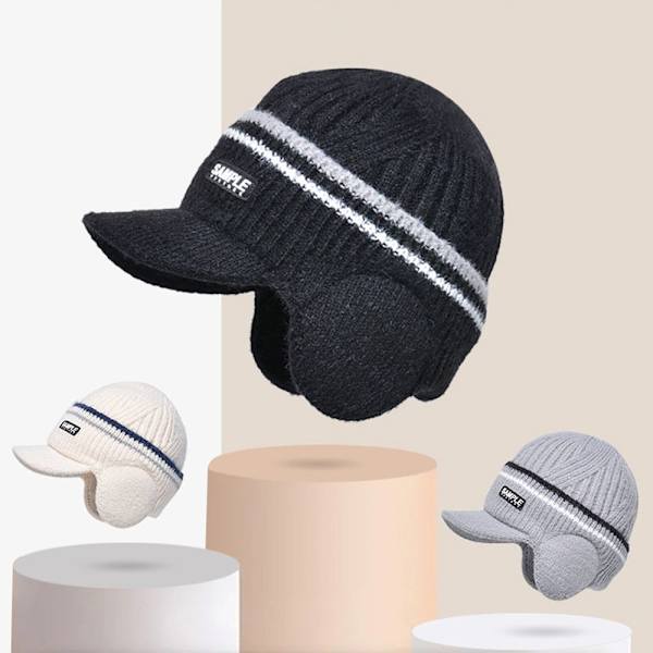 Mössor Mössor Stickad Cap GRÅ grey