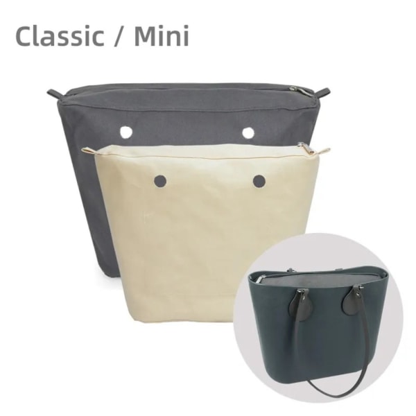 Sett inn Inner Bag Fôr Innlegg Bag WHITE MINI MINI White Mini-Mini