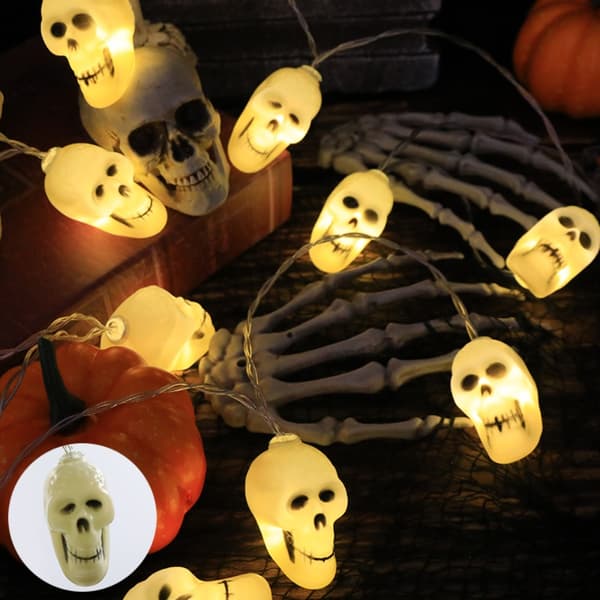 Halloween LED String Light Skeletter Lights 3 3 3