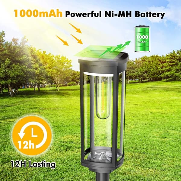 2kpl Solar Pathway Lights Outdoor Bright