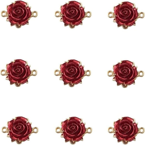 Charms Blomster Charms Rød Rose Charms