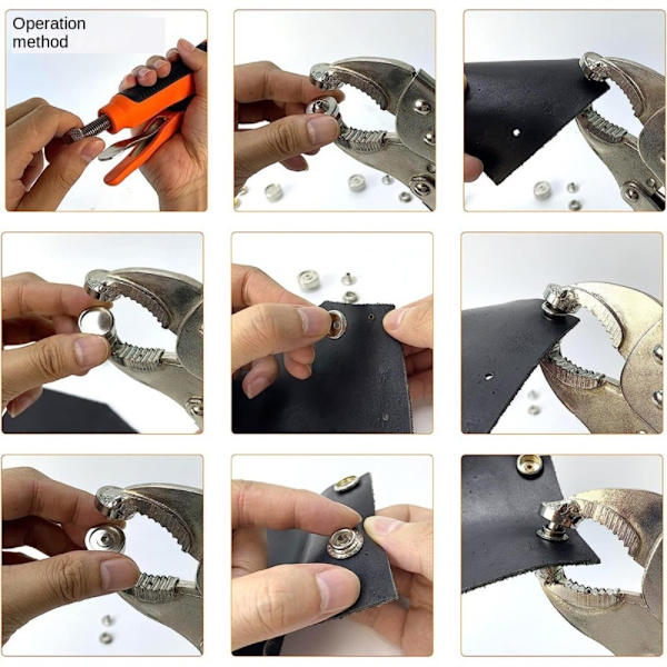 Heavy Duty Snap Fastener Tool Snap Button -asennustyökalu