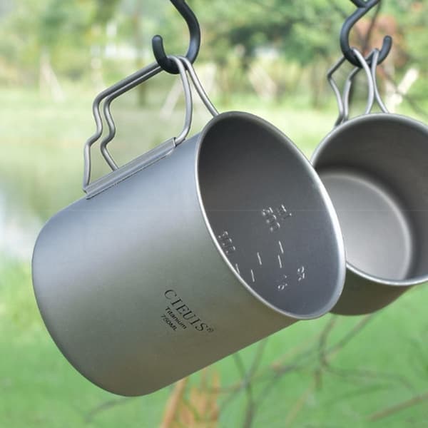 420ML Titanium Cup Picknick Water Cup drickskopp