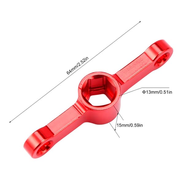 2st Låsmuttrar Muttrar Adapter RÖD red