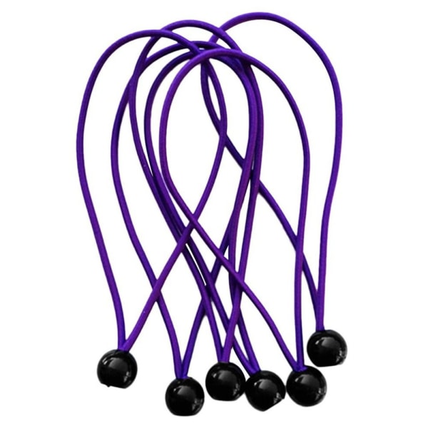 5 stk Elastisk rebbold Bungee ledning SORT Black