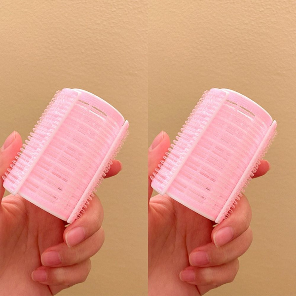 Hårrullar Fluffigt hårklämma ROSA L Pink L