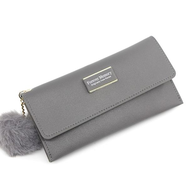 Lady Long Purse -korttikotelot HARMAA grey