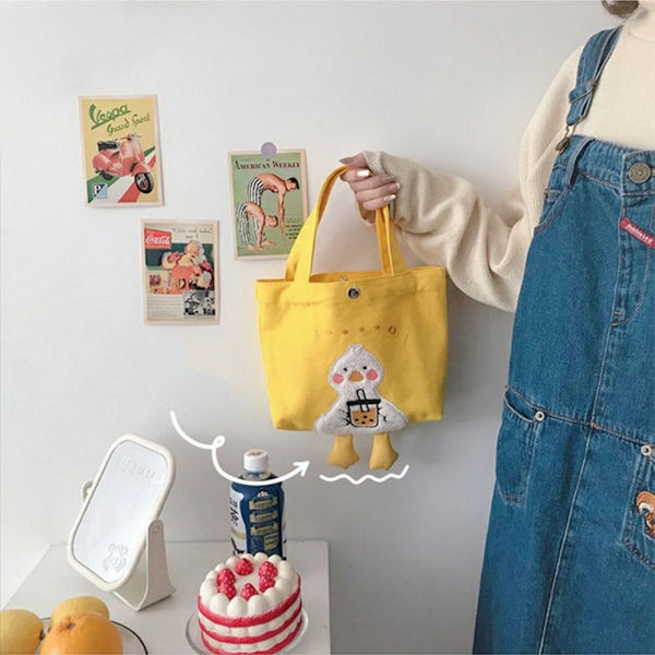 Canvas Tote Bag Ostoskassit D D D