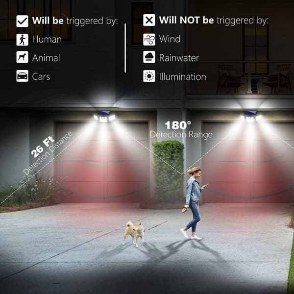 Solar Light LED 3-hodet