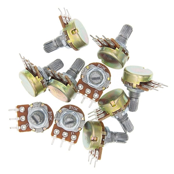 10 kpl lineaarinen potentiometri WH148N WH148 10 kpl B100K-15MM 10 kpl 10pcs B100K-15mm