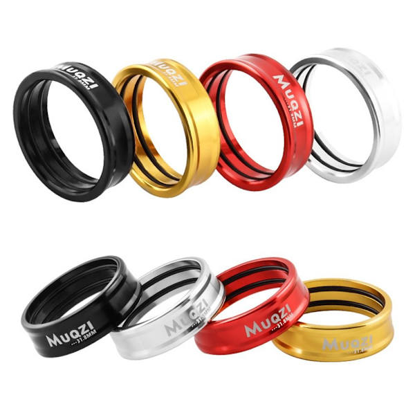 1pari ohjaustangon lukitusrengas Suora kahvan rajoitusrengas PUNAINEN 25,4 mm Red 25.4MM