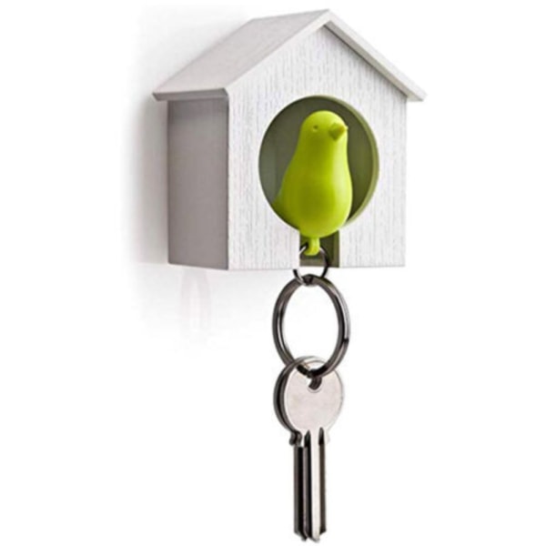 Bird Key Holder Nøkkelring GUL yellow