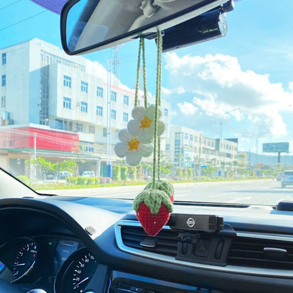 2kpl Strawberry Auton ripustuskoristeita SININEN blue