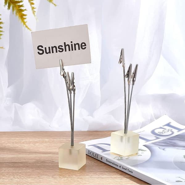 2 STK Kort Note Holder Memo Clips STYLE 2 STYLE 2 Style 2